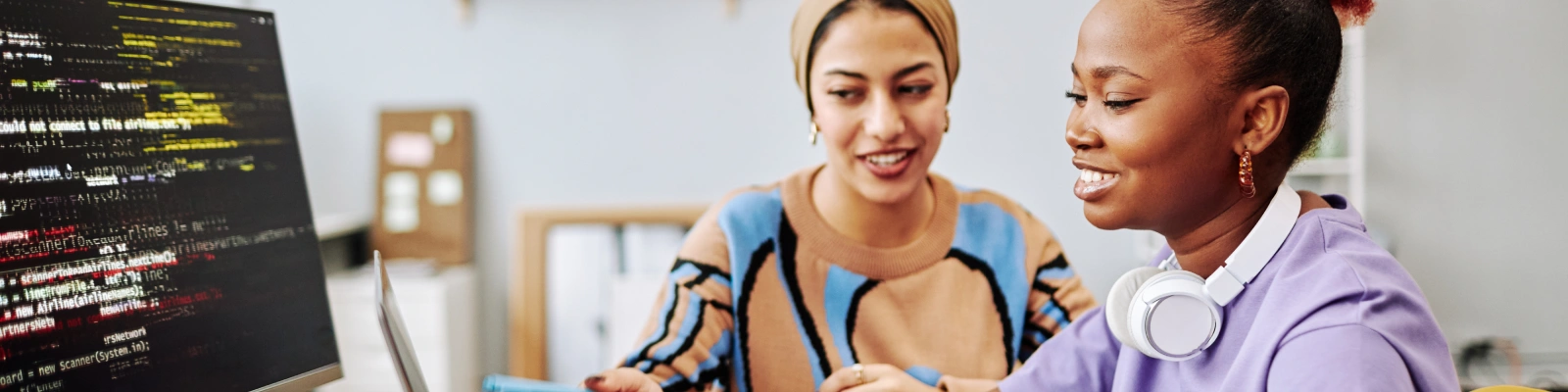 a training session on a computer
